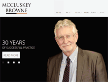 Tablet Screenshot of mccluskeybrowne.co.uk